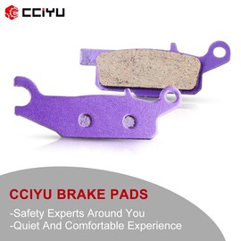 CCIYU Front and Rear Carbon Fiber Brake Pads Motorcycle Motorbike Replacement Brake Pads Fit 2009 2010 2011 2012 2013 for Yamaha Grizzly 550,2007 2008 2009 2010 2011 2012 for Yamaha Grizzly 700
