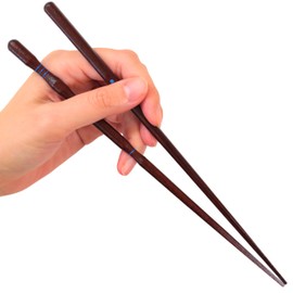 FlaColle Hashimo [How to Hold Chopsticks Naturally] Adult Orthopedic Chopsticks Practice [Correction Without Parts] (Left Handed, 9.1 inches (23 cm)