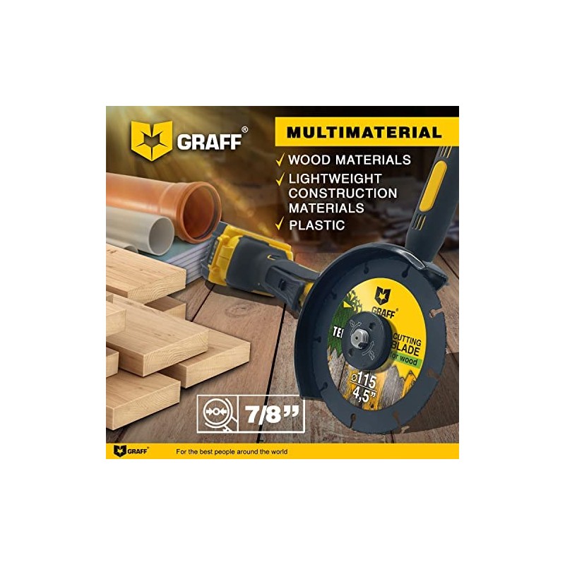 GRAFF Termit 115 mm Cutting Disc for Wood and Plastic,