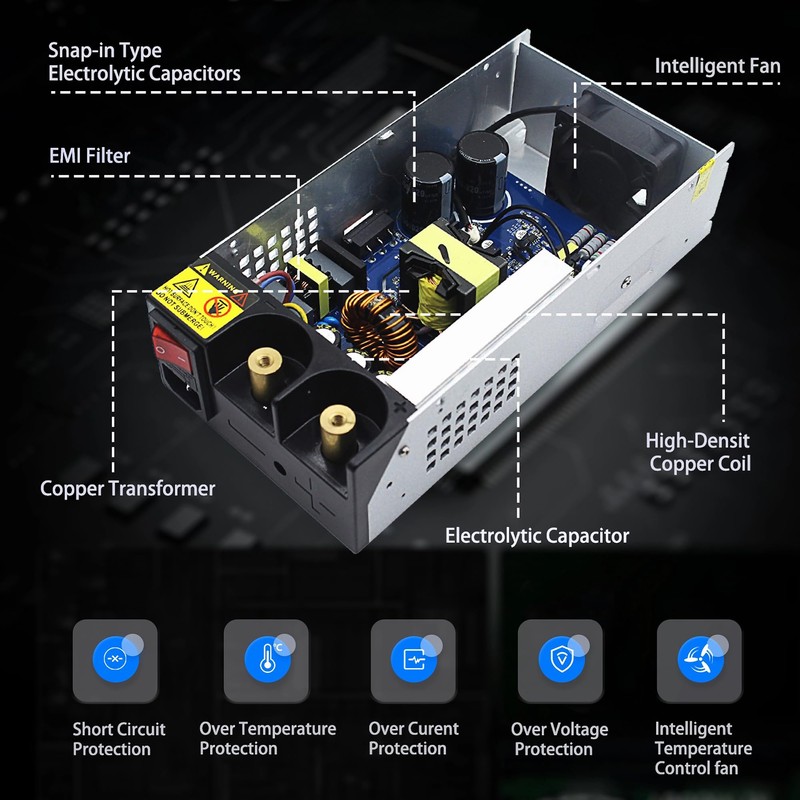 AC to DC 12V 83A 1000W Power Supply Universal Regulated