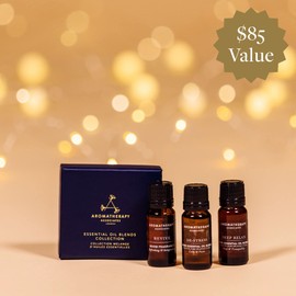AROMATHERAPY ASSOCIATES Wellbeing Essential Oil Blends Collection, Gift Set, De-Stress, Revive, Deep Relax Pure Essential Oil for Sleep Relaxation Anxiety, Energy and Motivation, Atomise Applicable