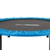 HolaHatha Foldable Mini Trampoline Home Gym Fitness Rebounder with 5