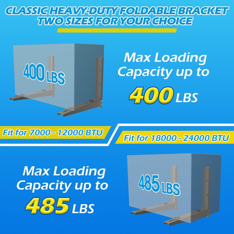 Mini Split Wall Mounting Bracket: Condenser Wall Mount Rack for