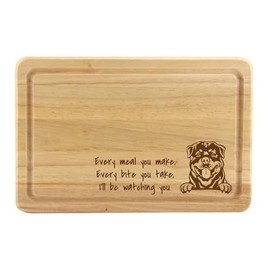 Rottweiler Chopping Board, Dog Lover Kitchen Gift, Funny Cutting Board, Fun Present For Rotty Fan