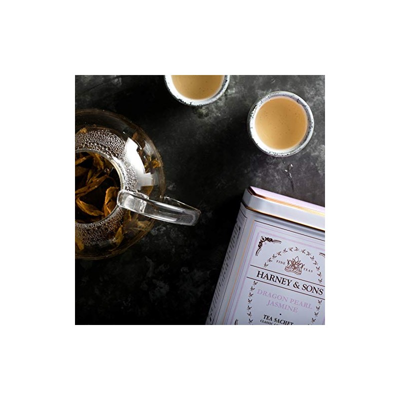 Harney & Sons Dragon Pearl Jasmine Tea, 20 Count(Pack of