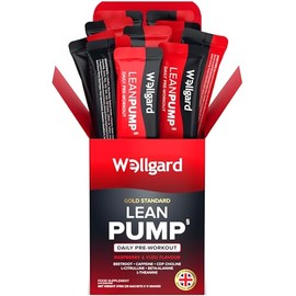 Wellgard Lean Pump - Advanced Pre Workout Powder, Pump Matrix with Amino Acids, Botanical Extracts and Caffeine, 25 Sachets