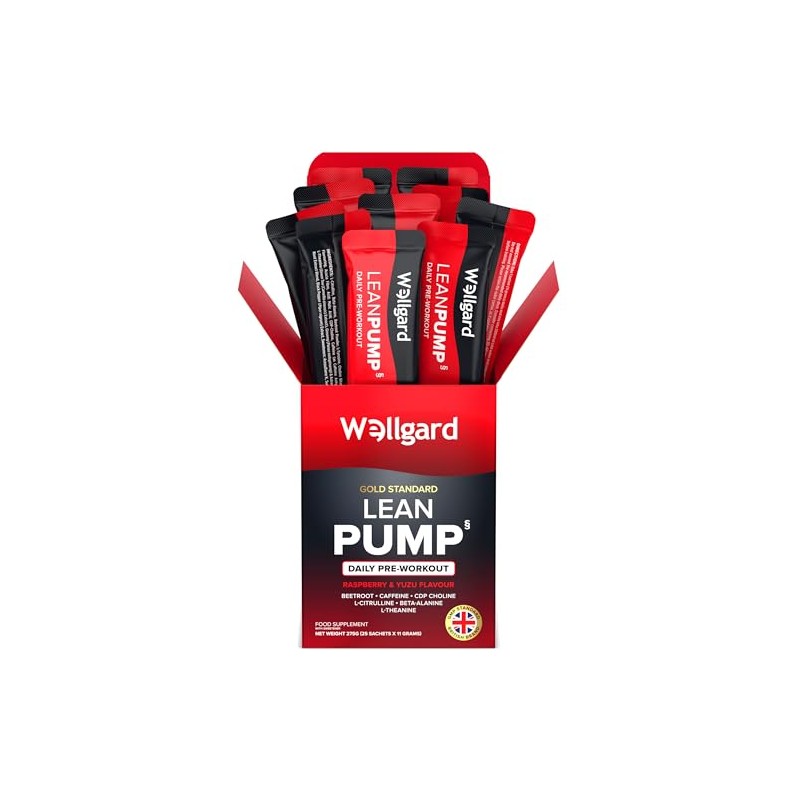 Wellgard Lean Pump - Advanced Pre Workout Powder, Pump Matrix