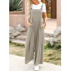 Dokotoo Womens Casual Loose Overalls One Piece Sleeveless Jumpsuits for