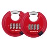 DELSWIN Outdoor Combination Padlock - 4 Digit Heavy Duty Disc