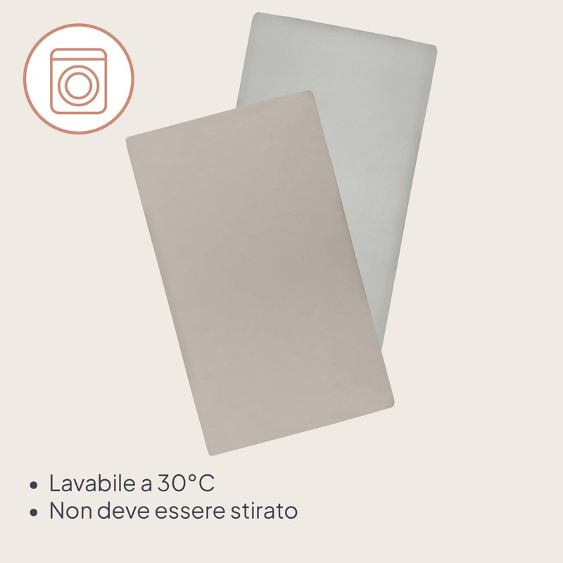 LIONELO Lenzuola con angoli per lettino neonato, Set da 2,