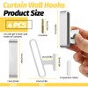 Sekonow 4 Pack Curtain Tiebacks Hooks, Wall Mounted Curtain Holdbacks