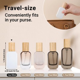 Segbeauty 1oz Glass Lotion Pump Bottles Dispensers Empty, 2pcs Refillable Travel Bottles for Toiletries, 30ml Travel Size Pump Bottle Dispenser for Skincare Cosmetics, White Foundation Container