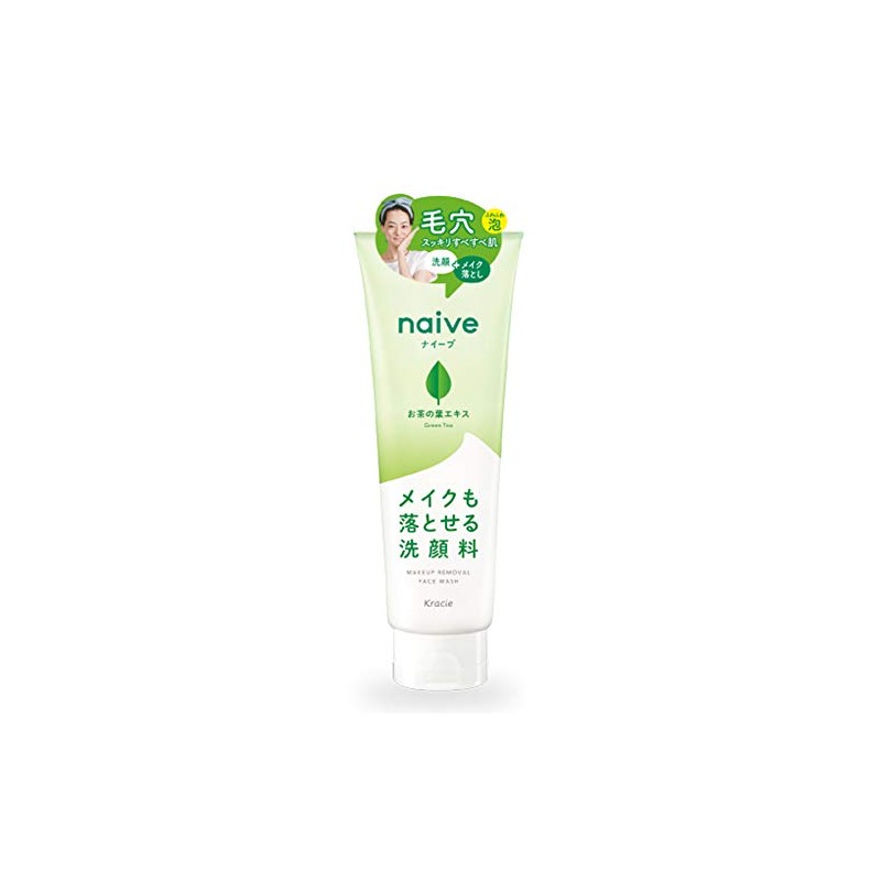 Naive Kracie New Cleansing Wash 130g - Aloe Extract (Green