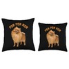 POM POM MOM – Cute Pomeranian Dog Lover Throw Pillow