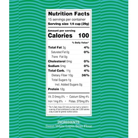 Kaizen Lupin Flour 2lbs – High Protein, Low Carb, Keto Friendly, Gluten Free Ground Lupini Flour – Non GMO, Vegan, Low Calorie, High Fiber Lupin Bean