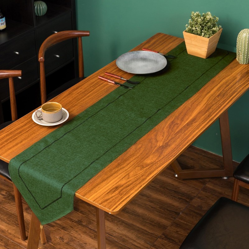 Aomiryo Table Runner Stylish Nordic Lace Border Table Runner Table