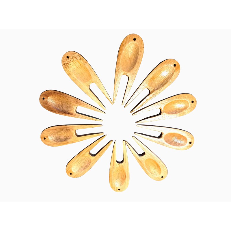 LL-Golf Set of 10 or 100 Golf Bamboo Divot Tool/Wooden