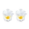 Innodoris Microwave Egg Cooker (2 Pack), Rapid Hard Boiled Egg