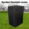 Sinbana Outdoor Fountain Cover, 33x18.5x18.5in Heavy Duty Waterproof Winter Garden
