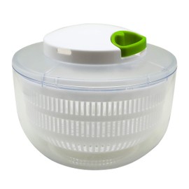 K&A Advanced Door Vegetable Colander Buff Spinner Washable Inner Lid Cover, Manual