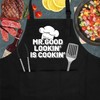 RNFENQS Funny Aprons for Men Mr. Good Looking is Cooking
