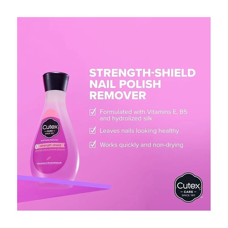 Cutex (12 PACK) Nail Polish Remover by Cutex Strength Shield