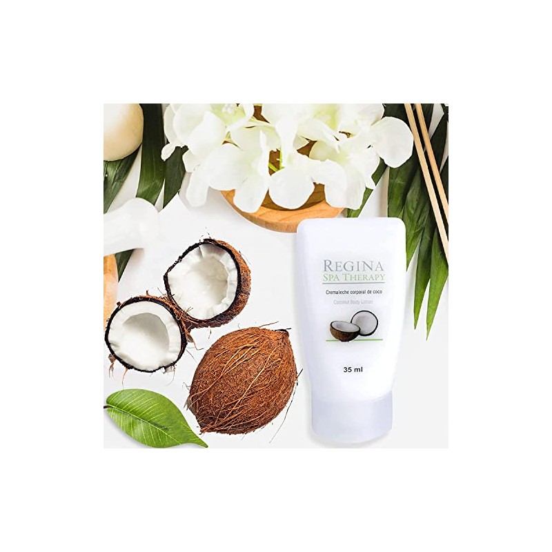 Crema Corporal de Coco 35 ml. Caja con 50 unidades.
