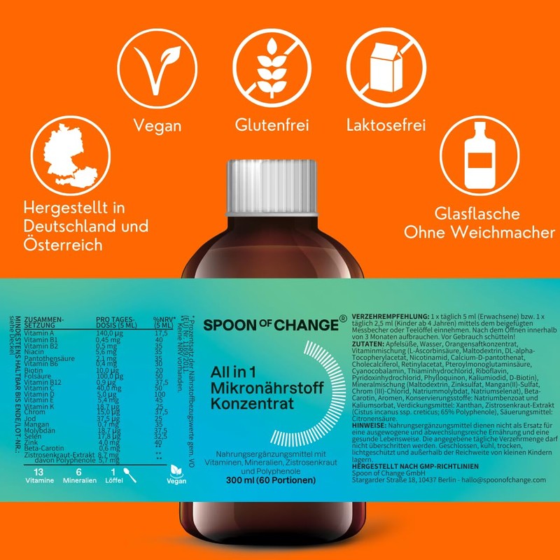 Premium All In One Micronutrient Concentrate - Liquid Multivitamin -