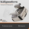 OPIOL QUALITY® Cage Nuts M6 for Sheet Thickness 1.7-2.7 mm