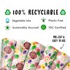 Wedding Wrapping Paper - 6 Sheets Of Floral Gift Wrap