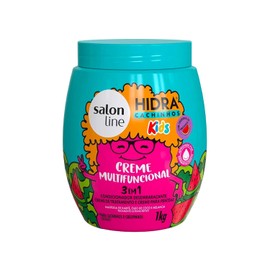 Salon Line - Linha Hidra (Kids) - Creme Multifuncional 3 em 1 Melancia 1 Kg - (Hydra (Kids) - Watermelon 3 in 1 Multifunctional Cream Net 35.27 Oz)