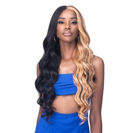 BOBBI BOSS 13x4 Glueless Color Block Lace Front Wig MLF686 CALISTA (1B)