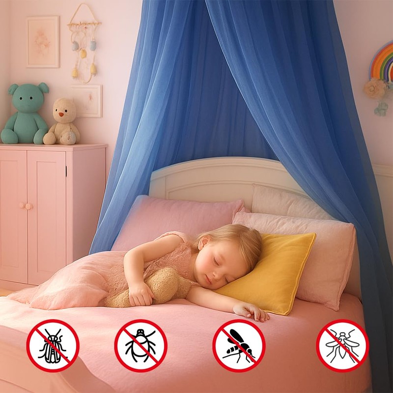 Vicloon Bed Canopy, Mosquito Net for Single Beds, Princess Canopy,
