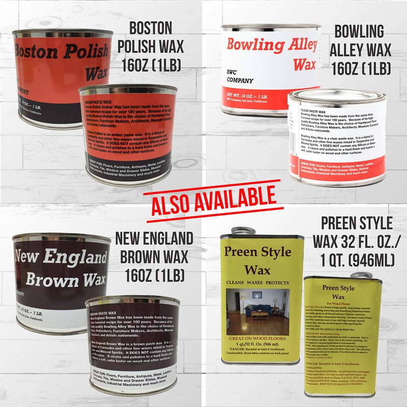 BWC Company, Bowling Alley Wax, Clear Paste, 16 oz. Can