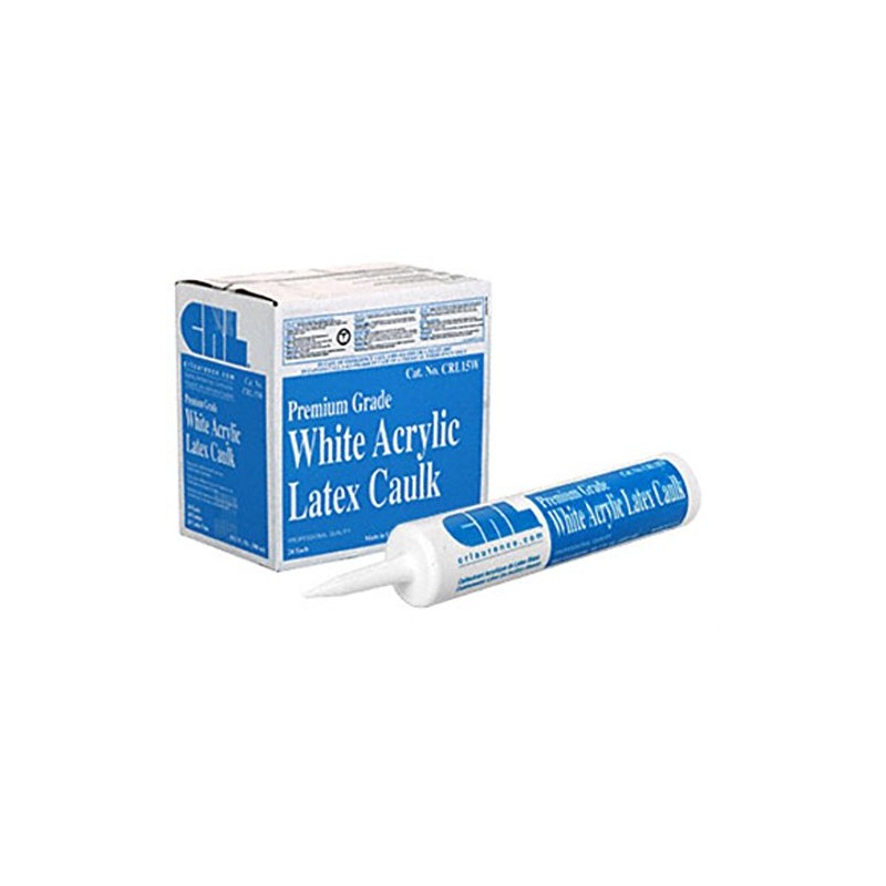 CRL White Premium Acrylic Latex Caulk