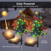 2 Pack 2.5 FT Solar Christmas Tree Outdoor Decoration, Waterproof