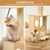 MEWOOFUN Floor to Ceiling Cat Tree, Tall Cat Tree for