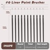 Anezus 30 Pcs Tiny Detail Paint Brushes #0 Fine Paint