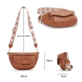 Atgbiem 2025 Bum Bag Women's Shoulder Bag Small Crossbody Bag Small Handbag Beautiful Birthday Gift for Women, A-brown, Contemporary