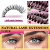 Lash Extension Kit 280PCS Eyelash Clusters 40D 50D DIY Eyelash
