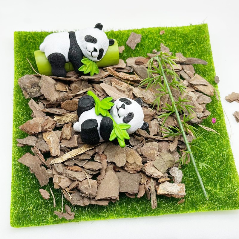 Woohome Miniature Garden Landscape, Model Scenery Tree Bark Miniature Bark