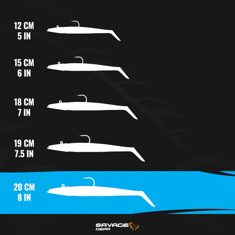 Sand EEL 8" 5 1/3oz BSE-Brown Sand EEL Brown sandeel
