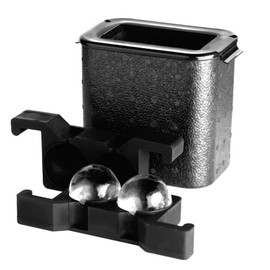 Better Kitchen Products Crystal-Clear Ice Ball Maker, 2-Cavity Mold, Large Ice Sphere Trays, Jumbo 2.4 Inch Ice Balls