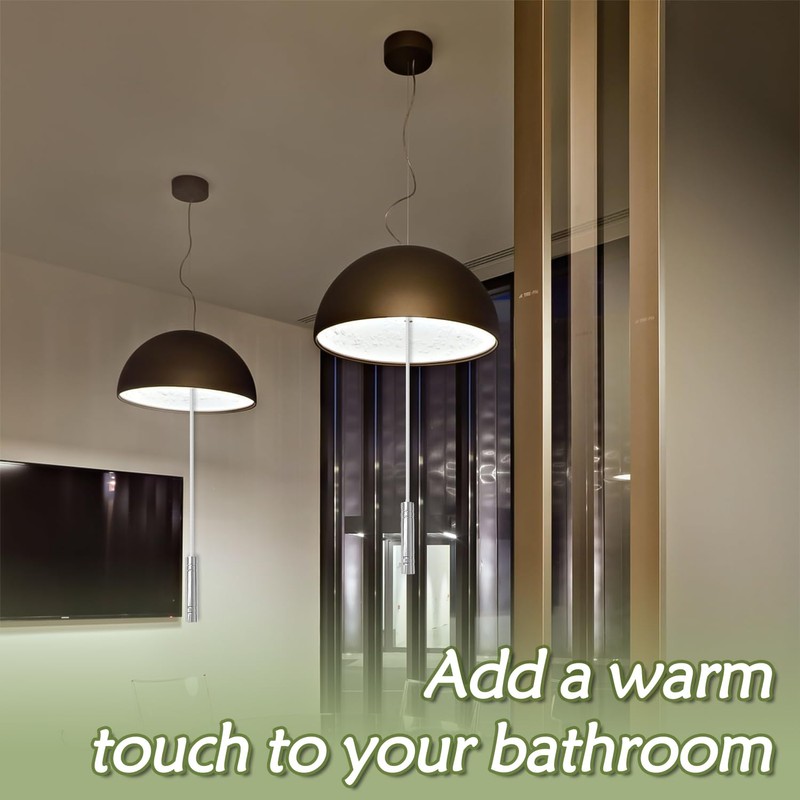 SUBTAVIK 2Pcs Light Pull Cord, 150CM Length Bathroom Pull Cord