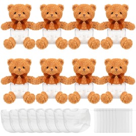 8 Sets Bear Blindfolded Diaper Changing Baby Shower Games Boys Girls Baby Dolls Diapers for Bridal Shower Gender Reveal Games Prizes Gifts for Adults