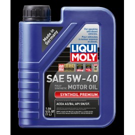 LIQUI MOLY 1L Synthoil Premium Motor Oil SAE 5W40 - Case of 12