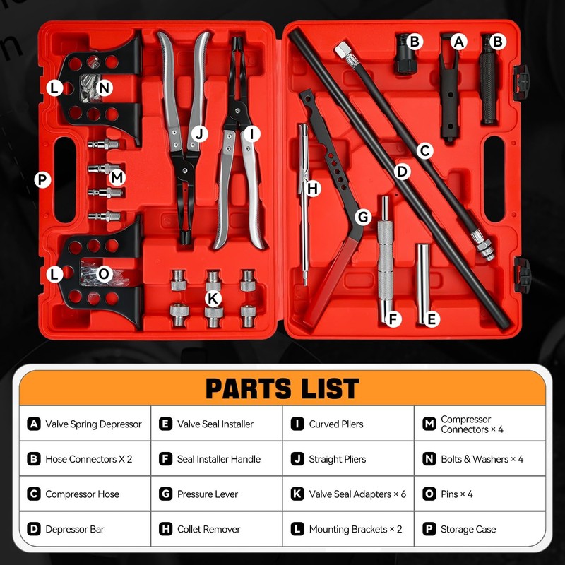 Auto Dynasty Valve Spring Compressor Universal Overhead Engine Valve Spring