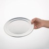 Vogue GE196 Aluminium Pizza Tray Wide Rim 20cm Baking Oven