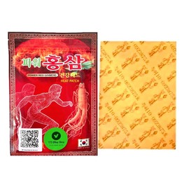 123 UBuy Shop_Korea Power Red Ginseng- Heat Patch- 5 Package/100 Heat Patches (5.2" x 3.7")