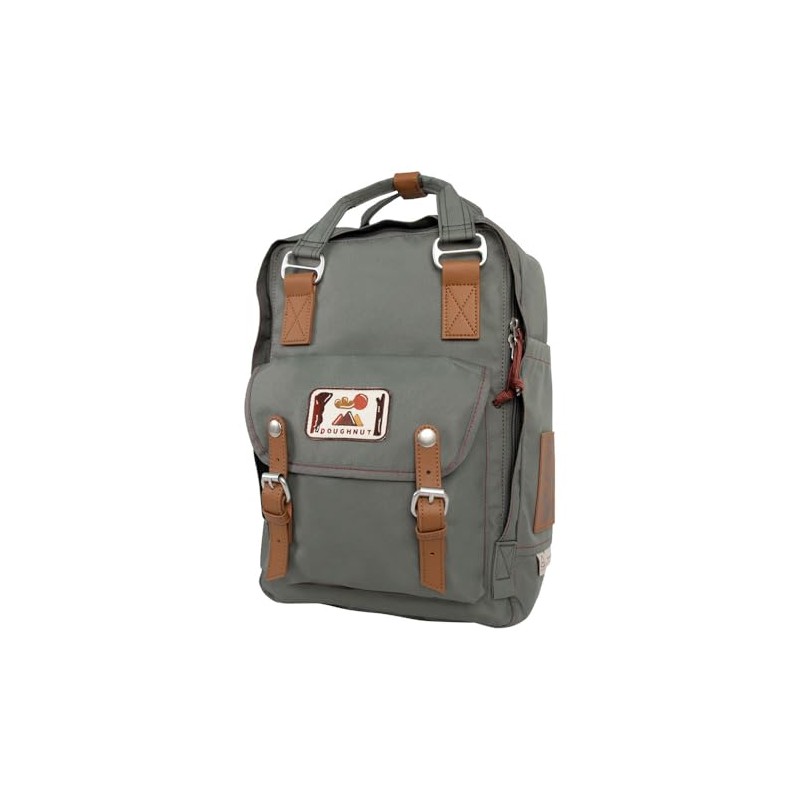 Doughnut Dreamwalker Macaroon Backpack Grey-Green, gray, Minimalistic